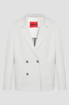 Мужской серый блейзер Серый 54 HUGO 50538893;050