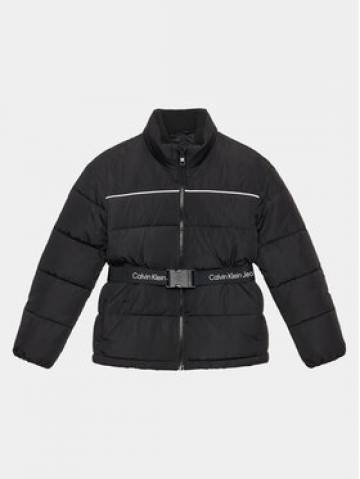 Calvin Klein Jeans Пуховик Logo Tape IG0IG02057 Чорний Regular Fit Calvin Klein Jeans Пуховик Logo Tape IG0IG02057 Чорний Regular Fit