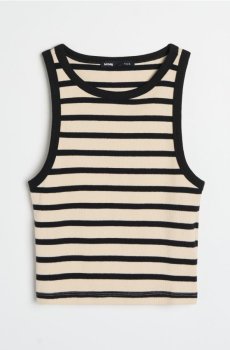 Топ у рубчик на бретелях - різнобарвний