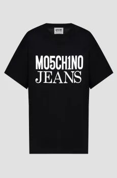 Женская черная футболка Черный XS Moschino J0707.8762;5555