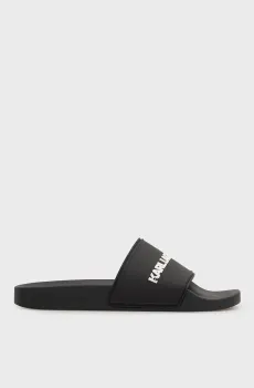 Мужские черные слайдеры KONDO Черный 41 Karl Lagerfeld KL70004C