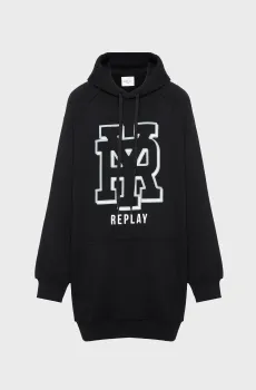 Женское черное платье Черный L Replay W9057A.000.M23962