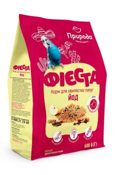 Корм для волнистых попугаев Природа Фиеста Йод, 600 г