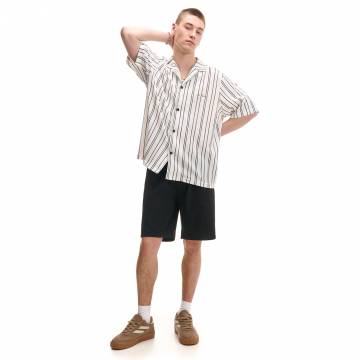 Cropp - Шорти з додаванням льону - чорний Cropp - Шорти з додаванням льону - чорний
