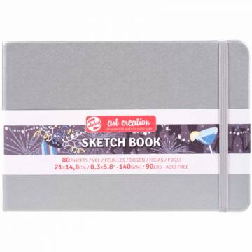 Блокнот Royal Talens Shiny Silver 15 х 21 см (9314045M) Блокнот Royal Talens Shiny Silver 15 х 21 см (9314045M)
