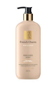 Парфюмированное мыло для рук и тела Liora French Charm Perfumed Soap, Orchid & white cedar, 400 мл