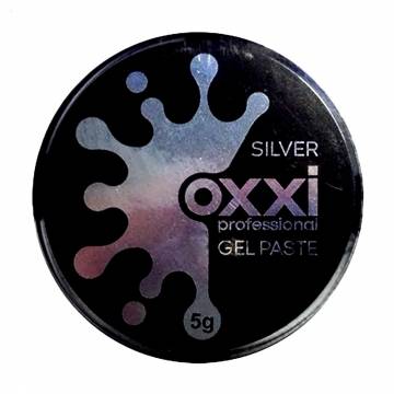 Гель-паста для маникюра Oxxi Professional Gel Paste Silver, 5 г Гель-паста для маникюра Oxxi Professional Gel Paste Silver, 5 г