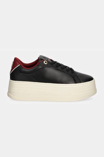 Кроссовки Tommy Hilfiger TH PLATFORM SNEAKER TRIANGLE цвет чёрный FW0FW08115 Кроссовки Tommy Hilfiger TH PLATFORM SNEAKER TRIANGLE цвет чёрный FW0FW08115