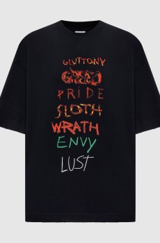 Черная футболка Seven Sins