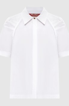 Белая блуза с короткими рукавами