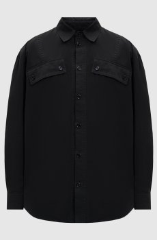 Черная рубашка с логотипом