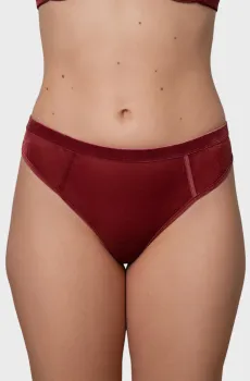 Женские бордовые трусики Бордовый M brabrabra SLZ27302311