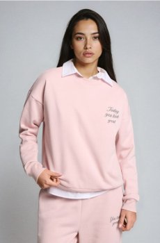 Кофта з круглим вирізом - рожевий