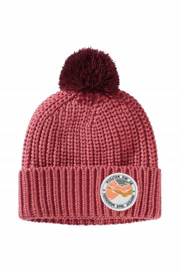 Детская шапка Jack Wolfskin POMPOM BADGE цвет розовый Детская шапка Jack Wolfskin POMPOM BADGE цвет розовый