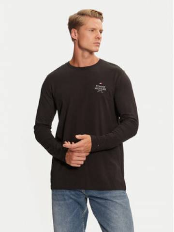 Tommy Hilfiger Longsleeve MW0MW36501 Чорний Regular Fit Tommy Hilfiger Longsleeve MW0MW36501 Чорний Regular Fit
