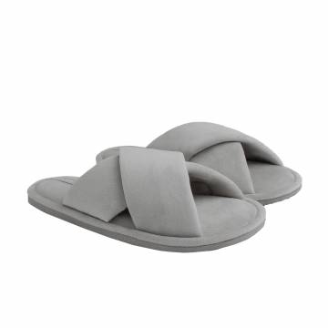 Женские домашние тапочки HS-VL, велюровые Gray, размер 40 Женские домашние тапочки HS-VL, велюровые Gray, размер 40