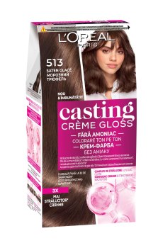 Уценка! Безаммиачная краска для волос LOreal Paris Casting Creme Gloss  513 Морозный трюфель, 180 мл