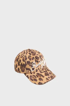 Женская коричневая кепка с узором Коричневый M Bimba Y Lola 242BAGO53.11340