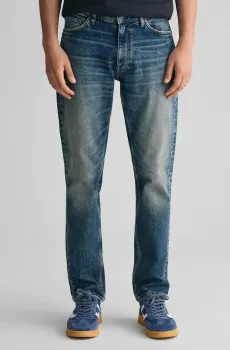 Мужские синие джинсы SLIM VINTAGE WASH JEANS Синий 31-32 Gant 1000310