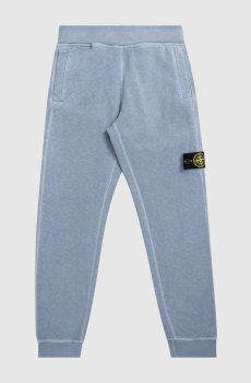 Детские голубые джогеры с логотипом