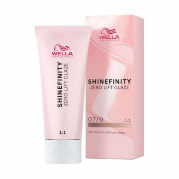 Полуперманентная краска для волос Wella Professionals Shinefinity Zero Lift Glaze 07/0 Natural, 60 мл Полуперманентная краска для волос Wella Professionals Shinefinity Zero Lift Glaze 07/0 Natural, 60 мл