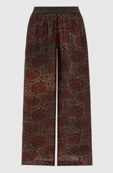 Брюки в цветочный принт