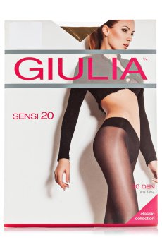 Колготки женские Giulia Sensi без шортиков, 20 DEN, Cappuccino, размер 3