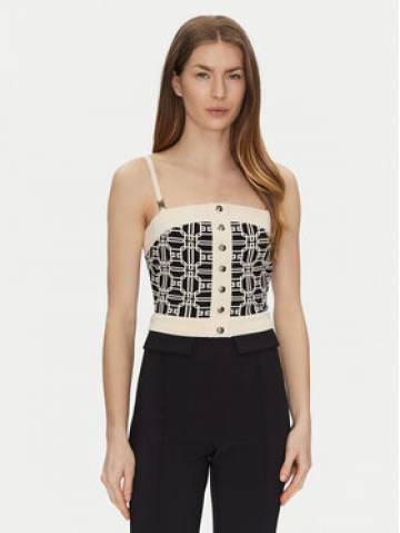 Elisabetta Franchi Топ TK-33B-47E2-V280 Кольоровий Regular Fit Elisabetta Franchi Топ TK-33B-47E2-V280 Кольоровий Regular Fit