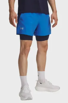 Мужские голубые шорты UA LAUNCH 5 2 Голубой L Under Armour 1382640-402