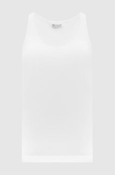 Белый топ с цепью мониль