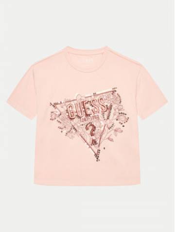 Guess Футболка J4YI30 K6YW4 Рожевий Boxy Fit Guess Футболка J4YI30 K6YW4 Рожевий Boxy Fit