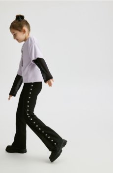 Reserved - Штани з аплікацією - чорний - 975FF-99X