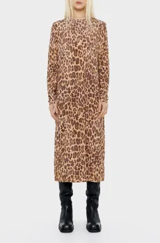 Женское бежевое платье с узором Бежевый M Bimba Y Lola 242BR9039.11340