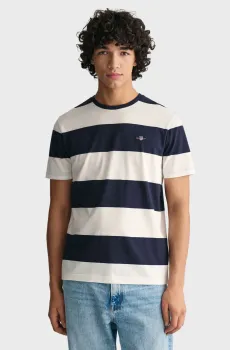Мужская футболка в полоску Белый S Gant 2003203