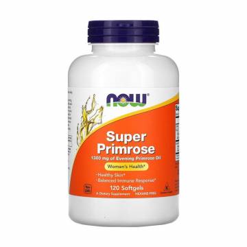 Масло примулы вечерней NOW Foods Super Primrosе 1300 мг, 120 капсул Масло примулы вечерней NOW Foods Super Primrosе 1300 мг, 120 капсул
