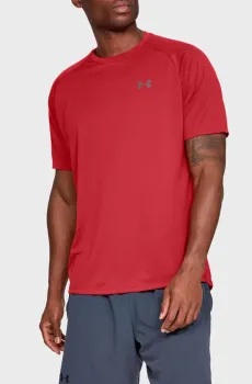 Мужская красная футболка UA Tech 2.0 SS Tee-RED Красный L Under Armour 1326413-600