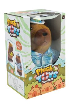 Детская мягкая интерактивная игрушка Shantou Plush Toys Capybara, от 3 лет, 20*14*30 см (C1142)