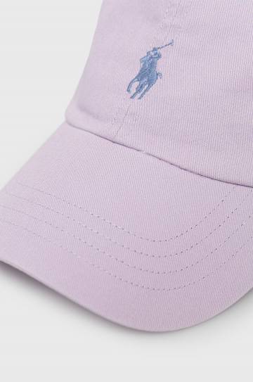 Кепка Polo Ralph Lauren цвет розовый гладкая Кепка Polo Ralph Lauren цвет розовый гладкая