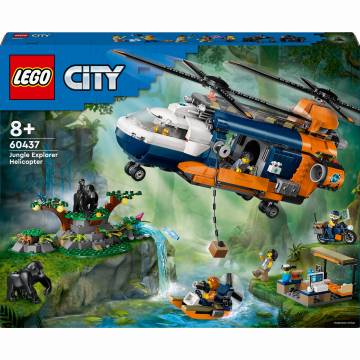 Конструктор LEGO City Вертоліт у базовому таборі для дослідження джунглів (60437) Конструктор LEGO City Вертоліт у базовому таборі для дослідження джунглів (60437)