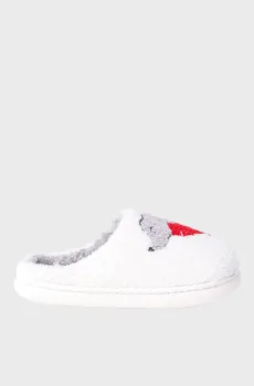 Женские белые тапочки MUSKY Белый 36-37 Etam 6555908