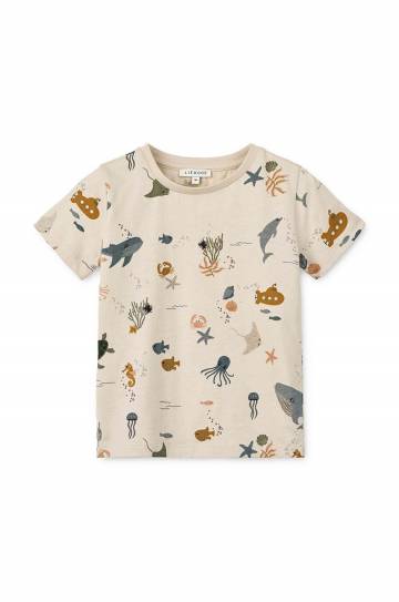 Детская хлопковая футболка Liewood Apia Baby Printed Shortsleeve T-shirt узорная Детская хлопковая футболка Liewood Apia Baby Printed Shortsleeve T-shirt узорная