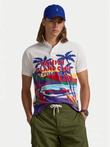 Polo Ralph Lauren Поло 710958934001 Білий Custom Slim Fit Polo Ralph Lauren Поло 710958934001 Білий Custom Slim Fit