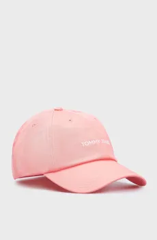 Женская коралловая  кепка TJW LINEAR LOGO Коралловый ONESIZE Tommy Jeans AW0AW15845