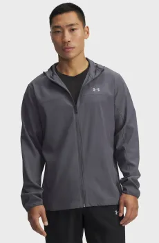 Мужская серая ветровка UA Velociti Pro Storm Jacket Серый XXL Under Armour 6005897-025