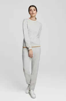 Женские серые кашемировые брюки Серый 38 MARC&ANDRE W23-00CH0110