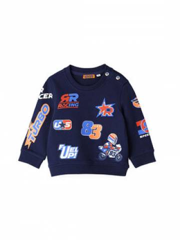 Original Marines Світшот DDP0251NM Cиній Regular Fit Original Marines Світшот DDP0251NM Cиній Regular Fit