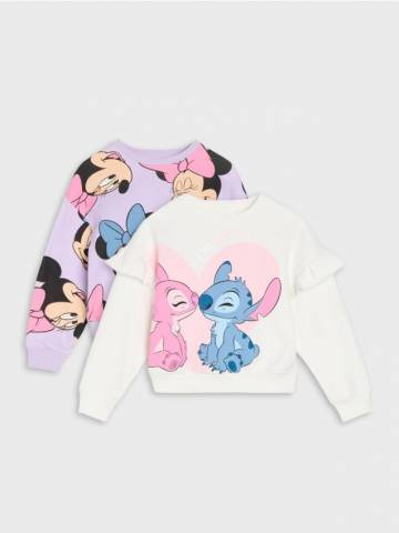 Світшот crewneck Disney 2 pack - кремовий Світшот crewneck Disney 2 pack - кремовий