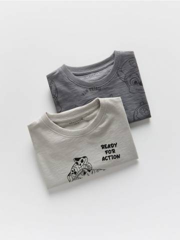 Reserved - BOYS` BLOUSE - світло-сірий - 438DT-09X Reserved - BOYS` BLOUSE - світло-сірий - 438DT-09X