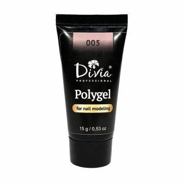 Полигель для наращивания ногтей Divia Polygel 005, 15 г Полигель для наращивания ногтей Divia Polygel 005, 15 г