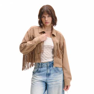 Cropp - Куртка зі штучної замші - бежевий Cropp - Куртка зі штучної замші - бежевий